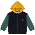 طقم أولاد بدلة رياضية باللون الأخضر ( 3 قطع), 1, hi-res